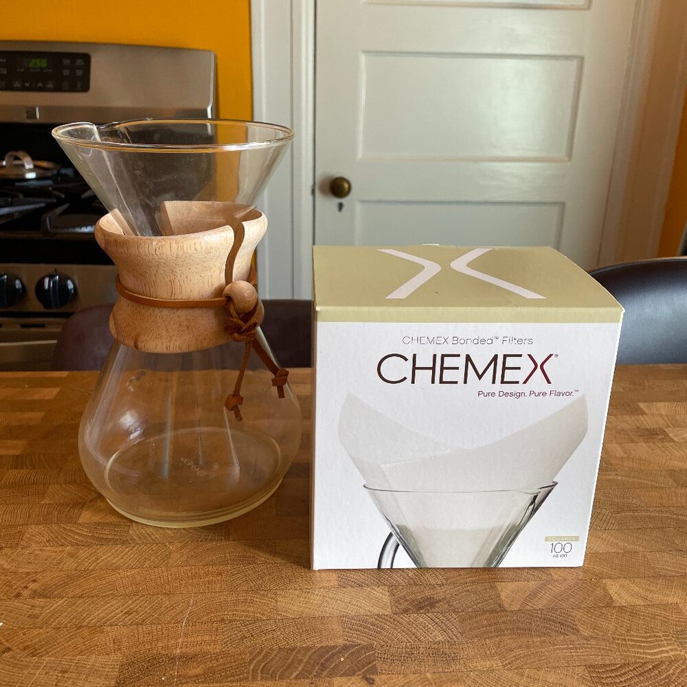 Chemex 8 cup pour over w/ filters